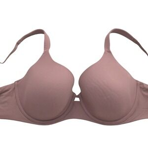 Ambrielle Super Soft Full Coverage Underwire Bra 34DDD Mauve Brown 76220-3